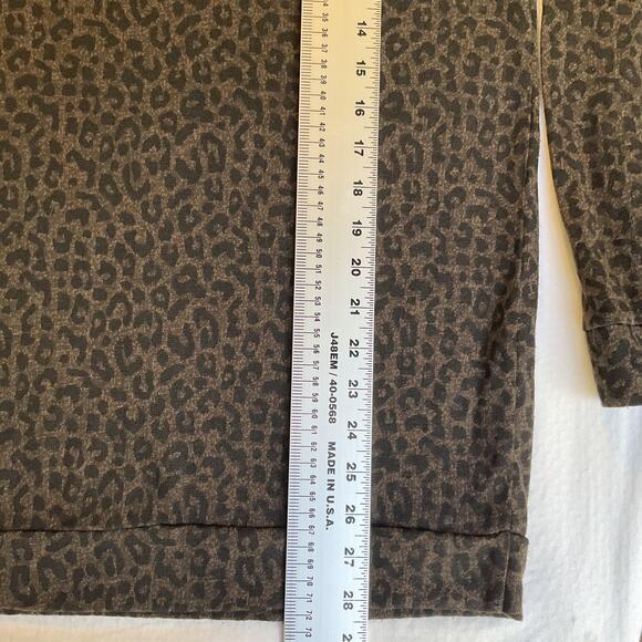 Obey Propaganda Women Sweatshirt M Brown Animal Print Long Sleeve - Picture 6 of 6